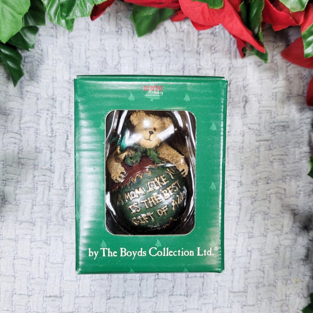 Mix n' Match 3/$24 Boyds Bears Mom is the Best Gift Christmas Ornament